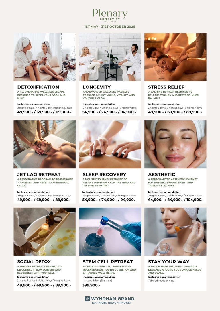 Luxury wellness retreat packages at Plenary Longevity Wellness in Phuket, Thailand